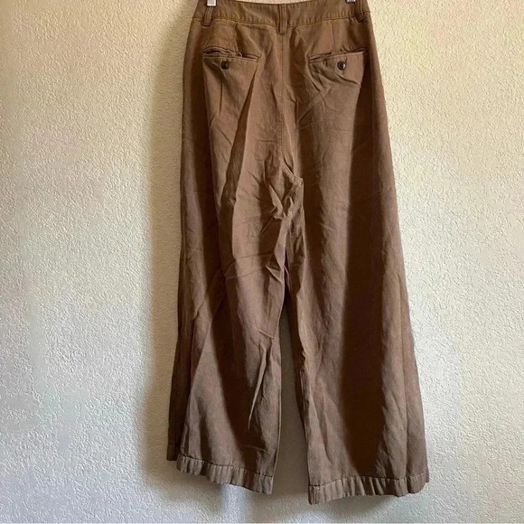 Madewell brown Harlow pants high rise loose leg fit size 2 - Picture 4 of 6